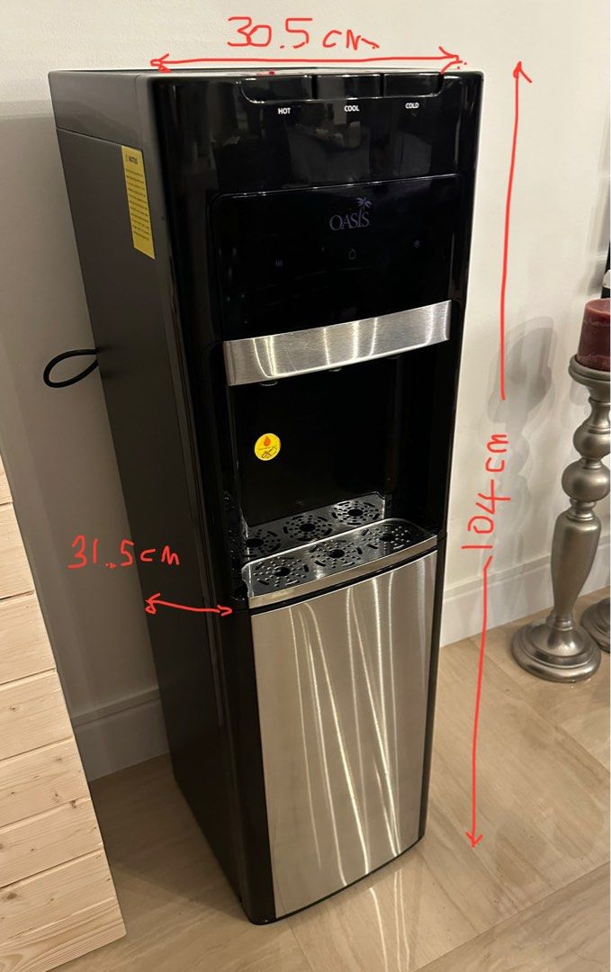 Oasis Water Cooler Hot/Cold Bottom Load, TV & Home Appliances