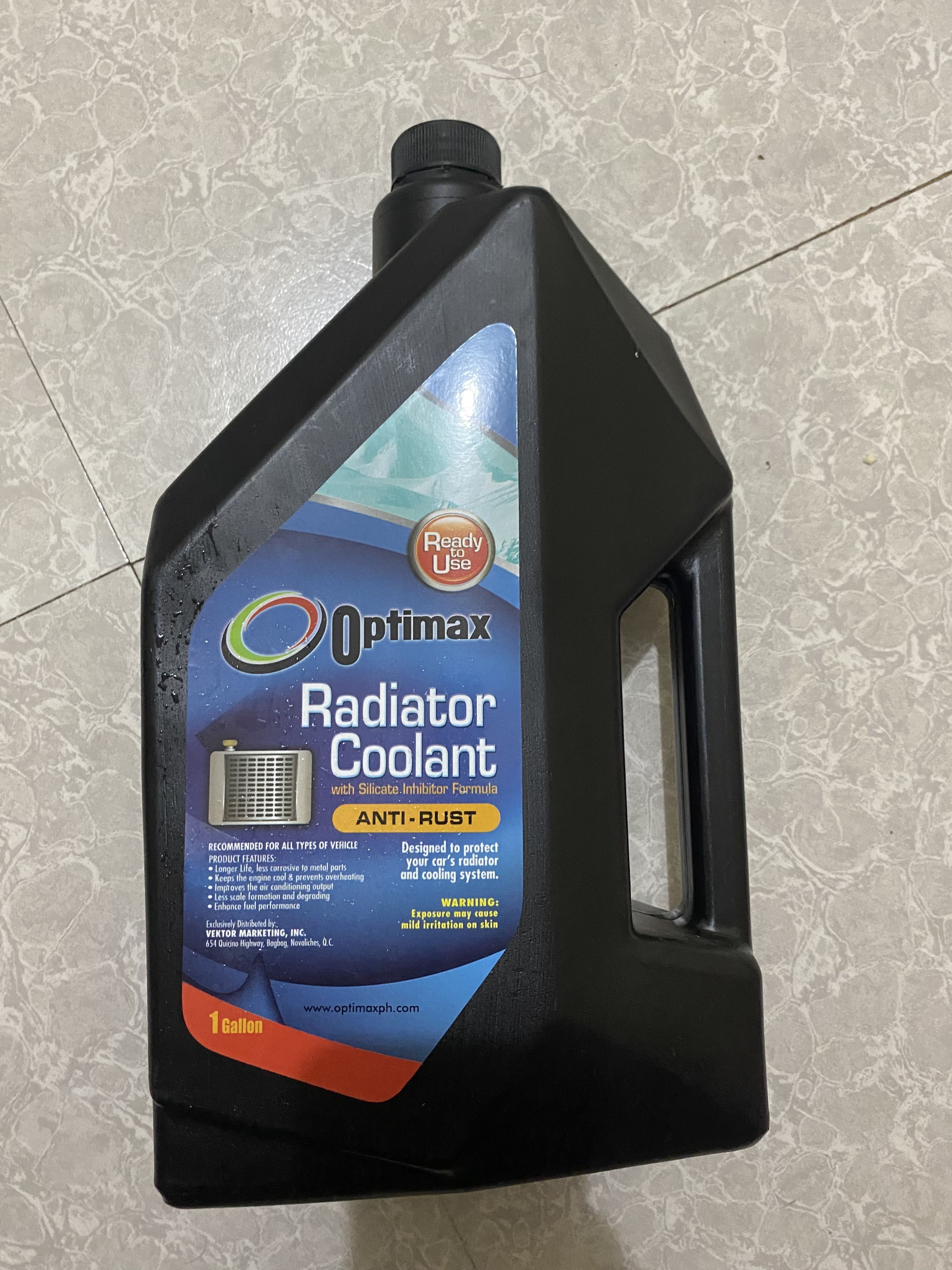 Optimax Radiator Coolant, Car Parts & Accessories, Engine and Aircon