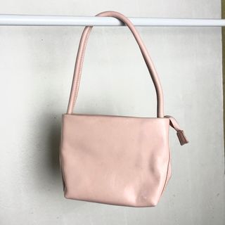 pastel pink mini zip bucket bag