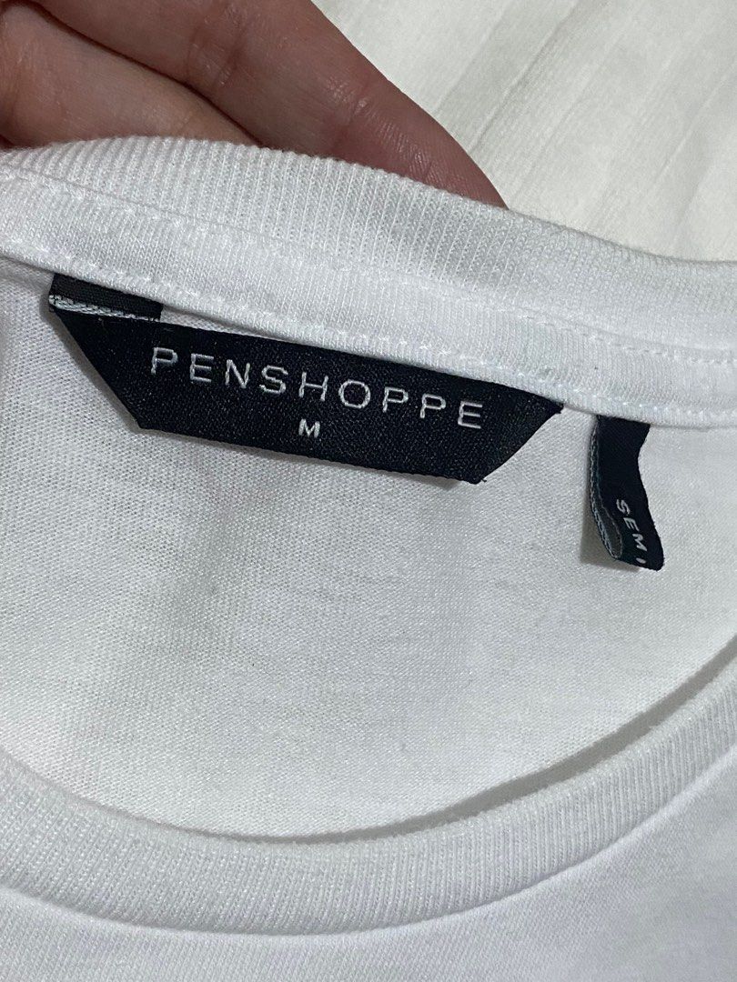 Penshoppe White Shirt, Women's Fashion, Tops, Shirts on Carousell