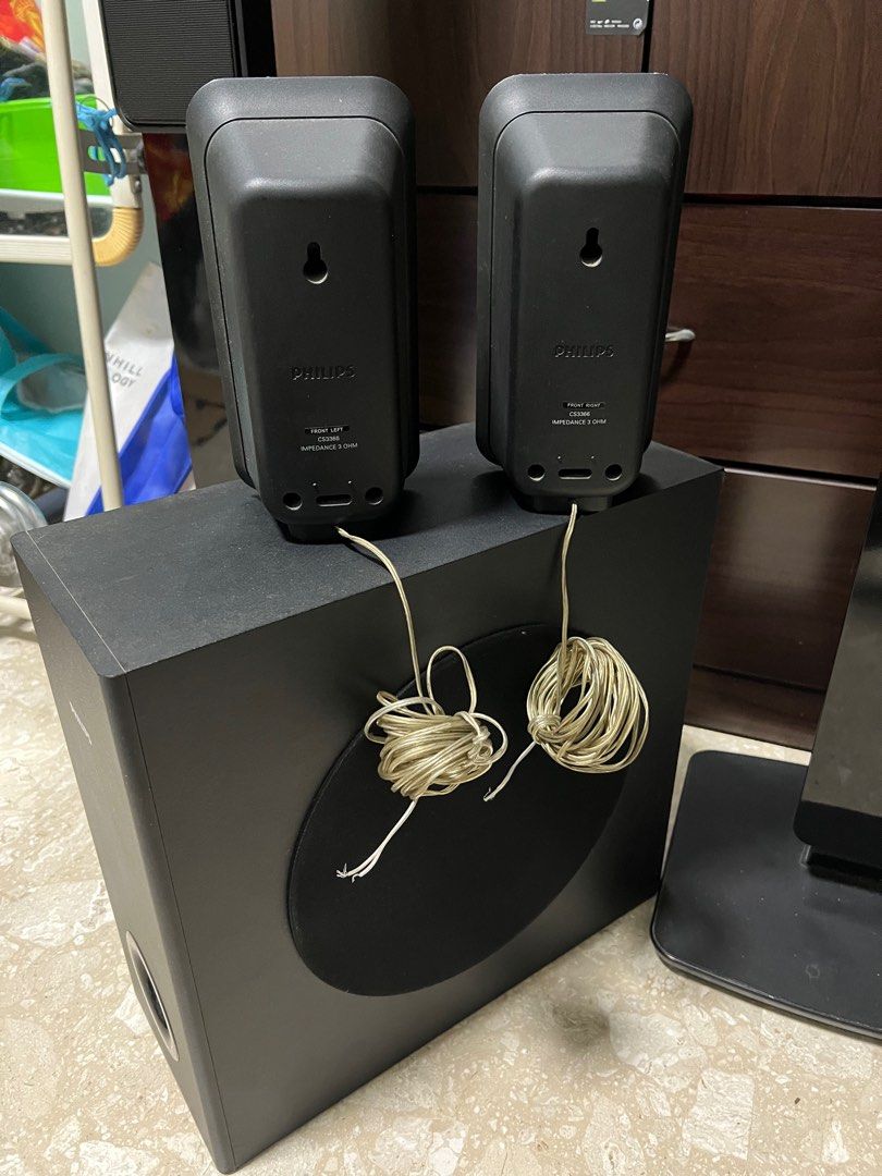 Philips 5.1 home theatre system speakers Model HTS3366 Specifications