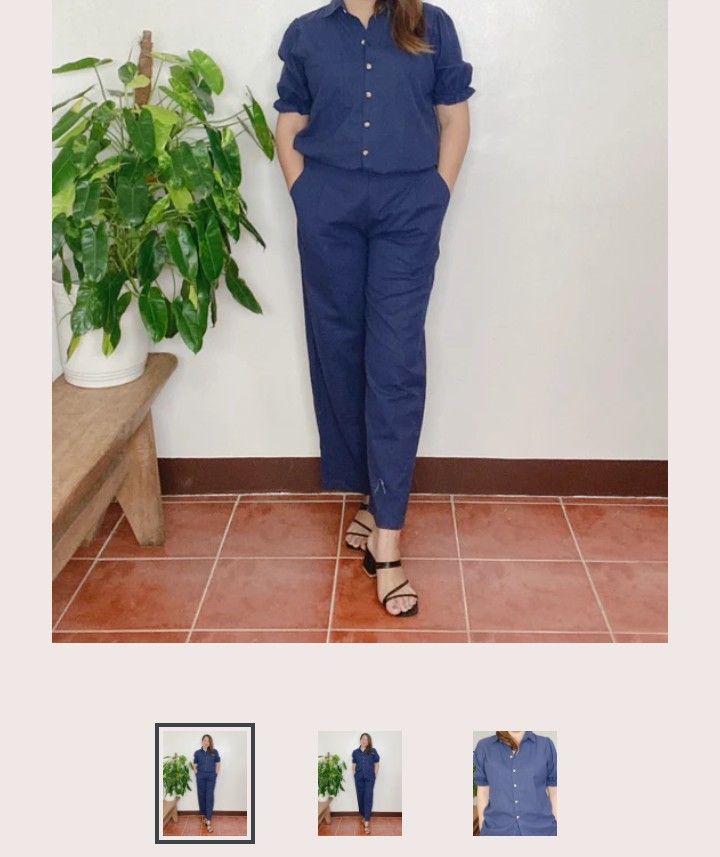 Plus size Coordinate (blue) (Category: Dresses) located in Caloocan City. Submitted by nerisaa (Listing ID 1231879997, Image 1). Description: Plus size Blue Coordinate 2x lang nagamit.