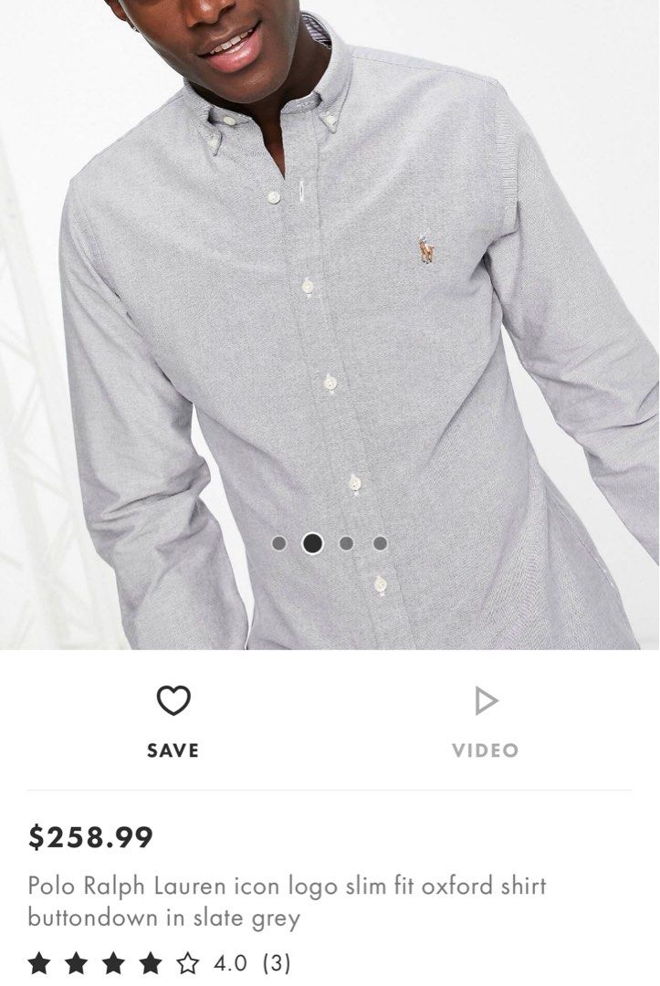 Ralph lauren shirt 2024 oxford slim fit