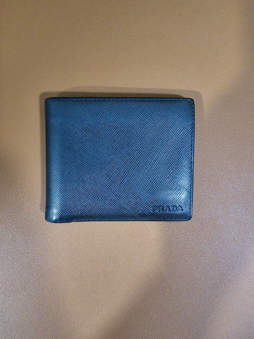 Prada small leather wallet, Men's Fashion, Watches & Accessories ...