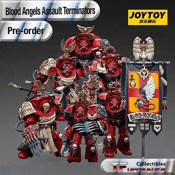 Warhammer 40k figurine 1/18 Blood Angels Assault Terminators Brother Nassio  12 cm