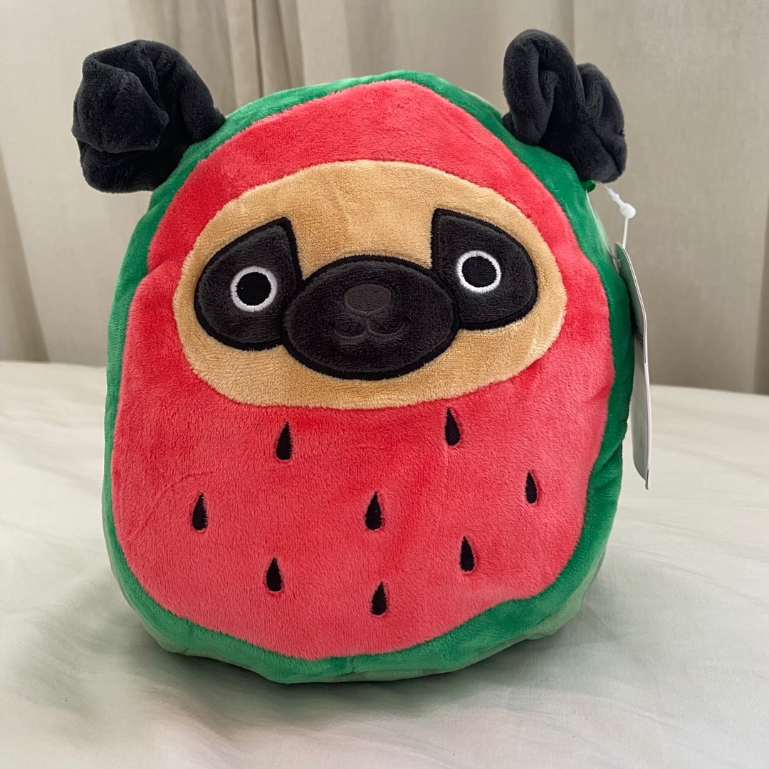 Prince the Watermelon Pug 8" Squishmallow, Hobbies & Toys, Toys & Games