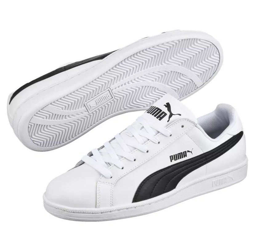 Puma smash leather white online