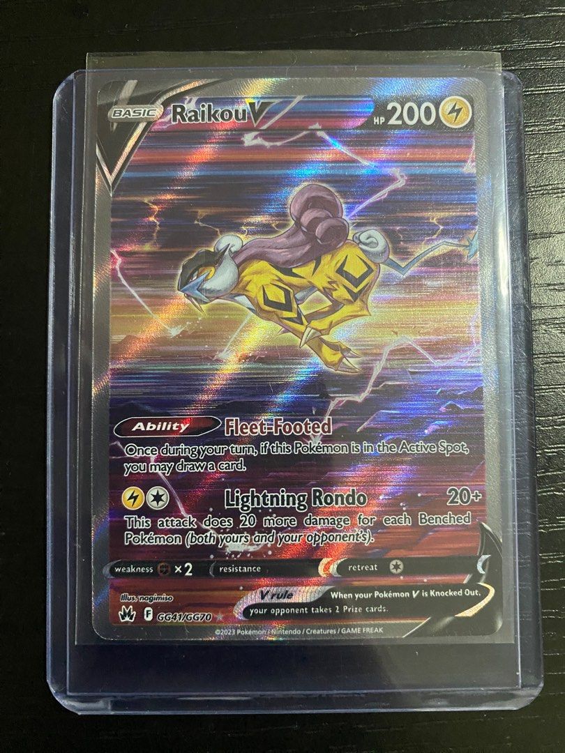 Pokémon TCG Raikou V Crown Zenith: Galarian Gallery GG41