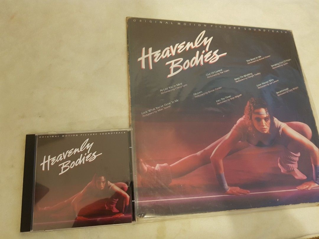 Rare Soundtrack 1984 Heavenly Bodies 1st Press Soundtrack CD & Vinyl LP