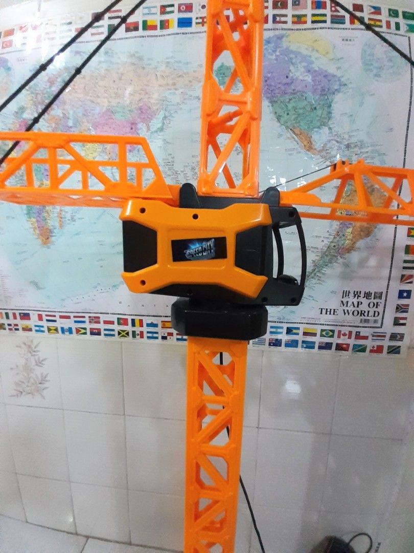Remote Control Mega Tower Crane with box, 興趣及遊戲, 玩具 & 遊戲類 Carousell