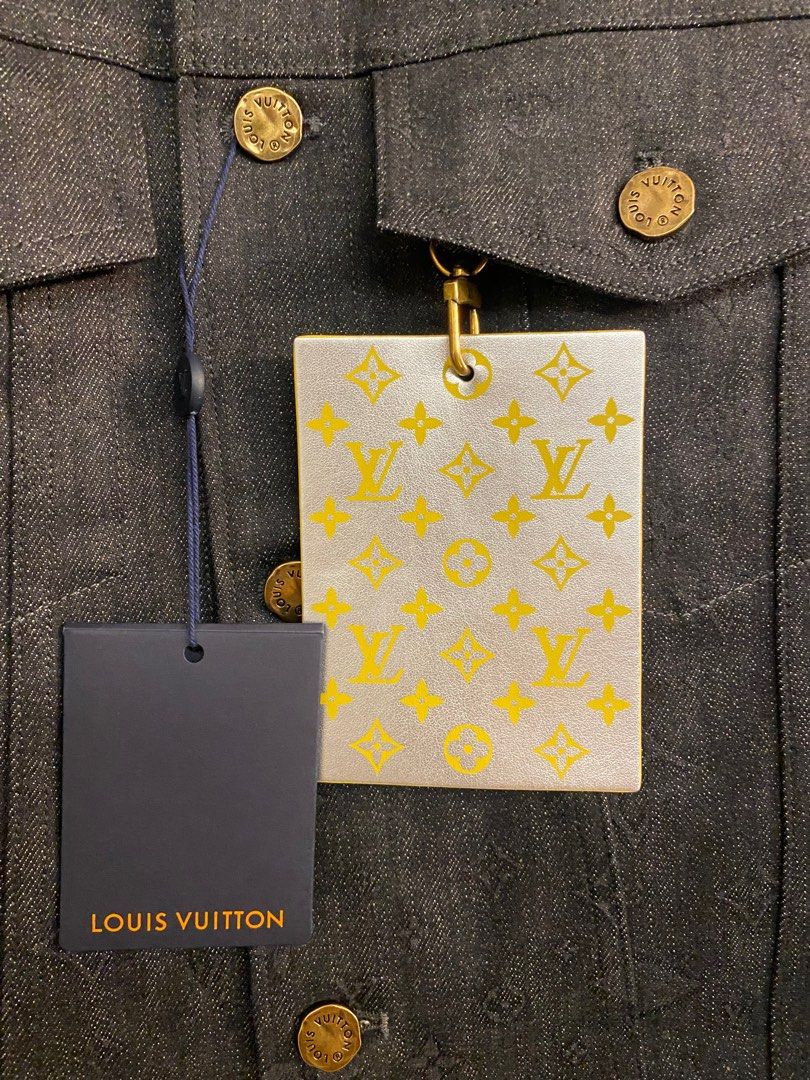 Louis Vuitton Staples Edition DNA Denim Jacket Indigo. Size 54