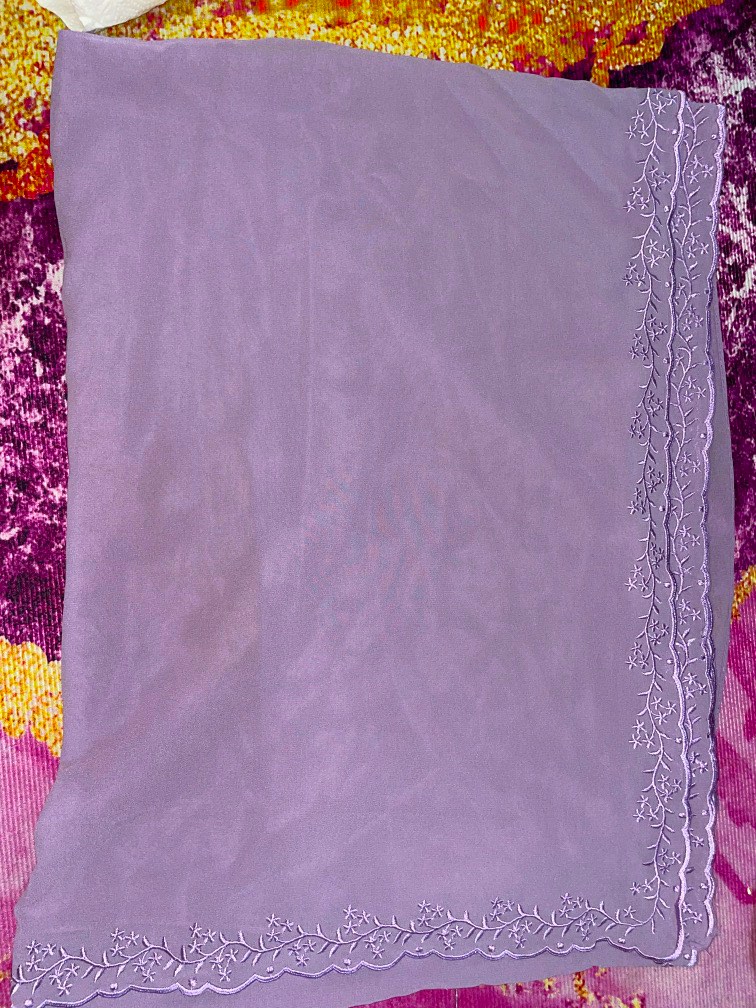 shawl sulam hitam gold