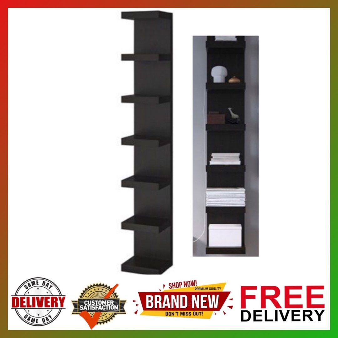 Lack wall store shelf unit black