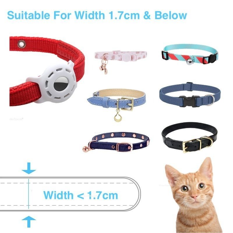 Slim Anti Lost Silicon Apple Airtag Case For Dog/Cat/Pet Slim