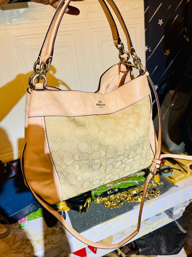 Coach small lexy shoulder bag in signature jacquard on sale