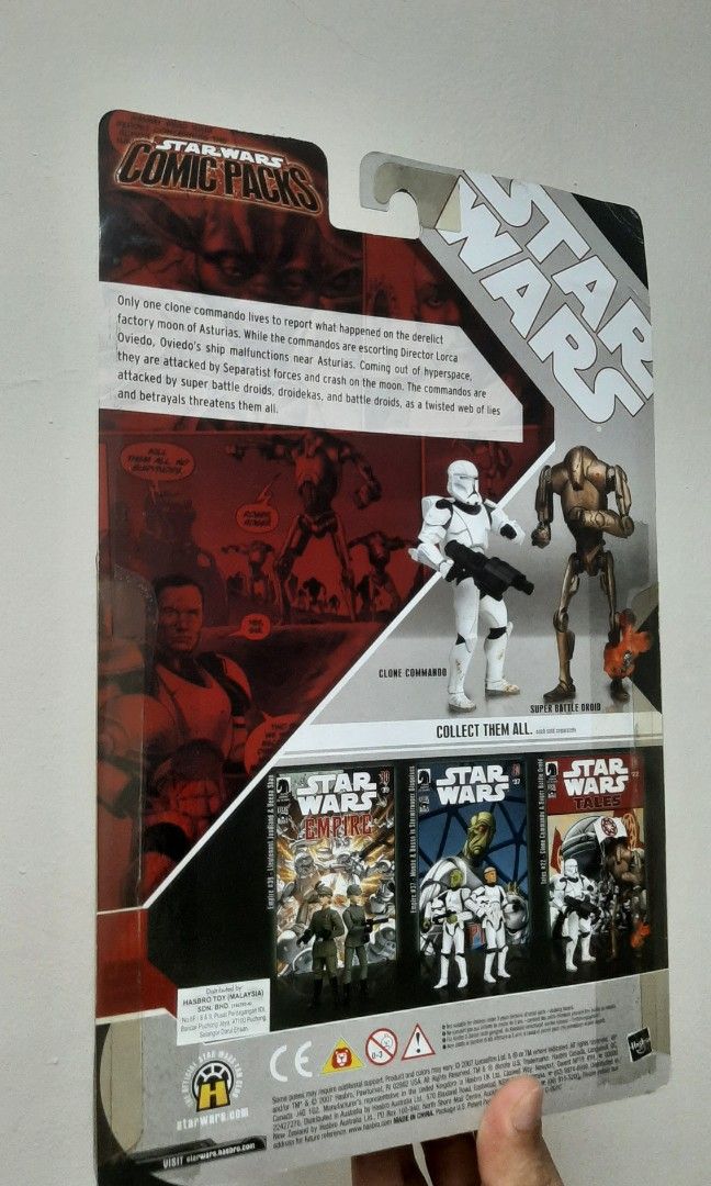 Action Figure Comic Packs Tales #22 – Clone Commando E Super Battle Droid, Con Fumetto Incluso