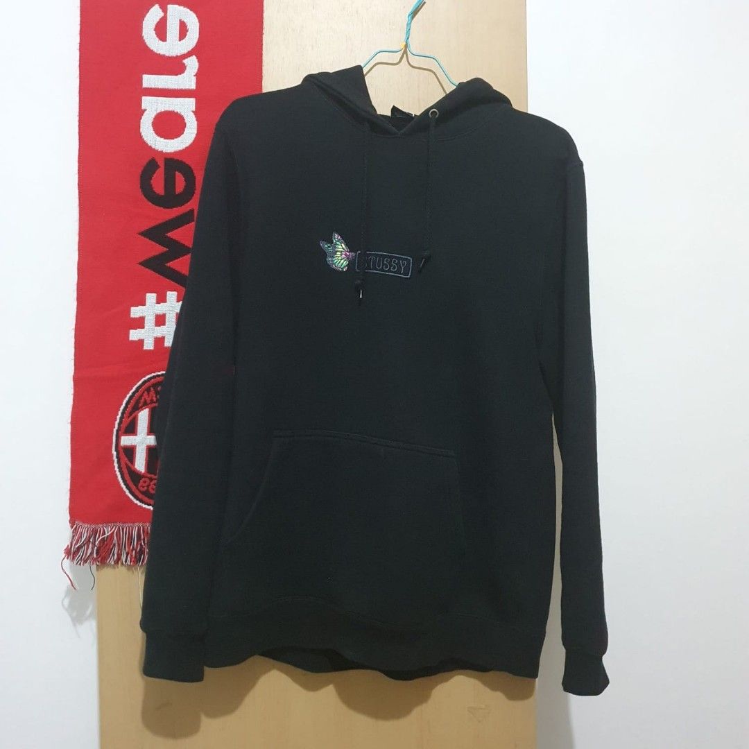 Stussy butterfly hoodie black store