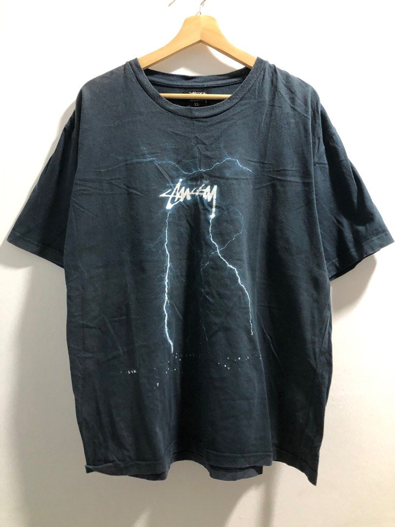 Stussy lightning sale tee black
