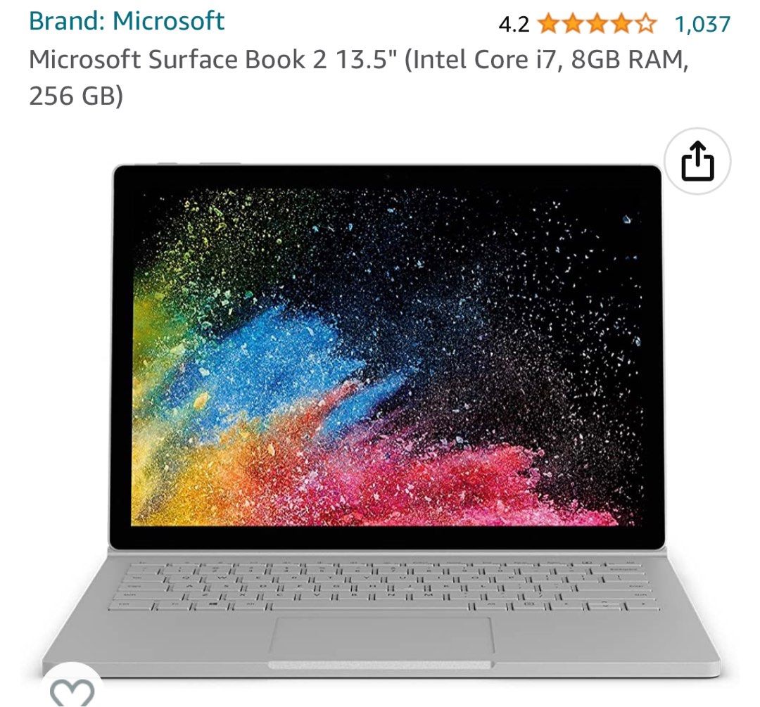 Surface Book 2 13.5 i7 8GB 256GB Computers Tech Laptops
