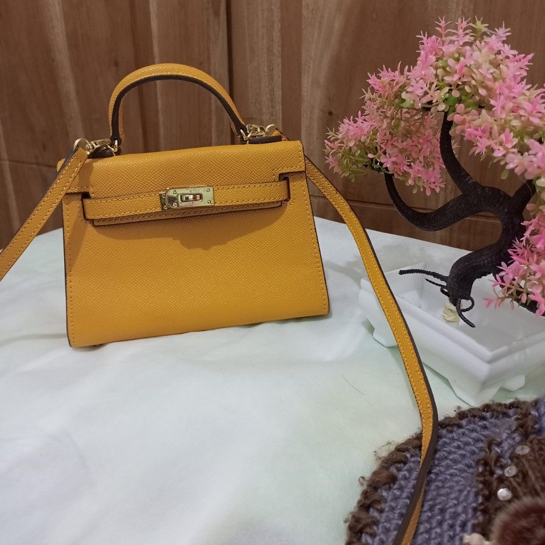 B25 Hermes Birkin Real Croco Togo Original - Kuning