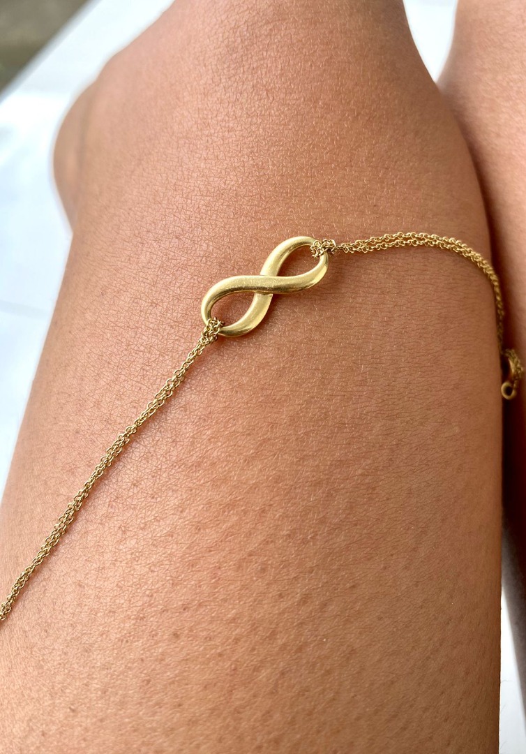 Tiffany infinity sales bracelet gold