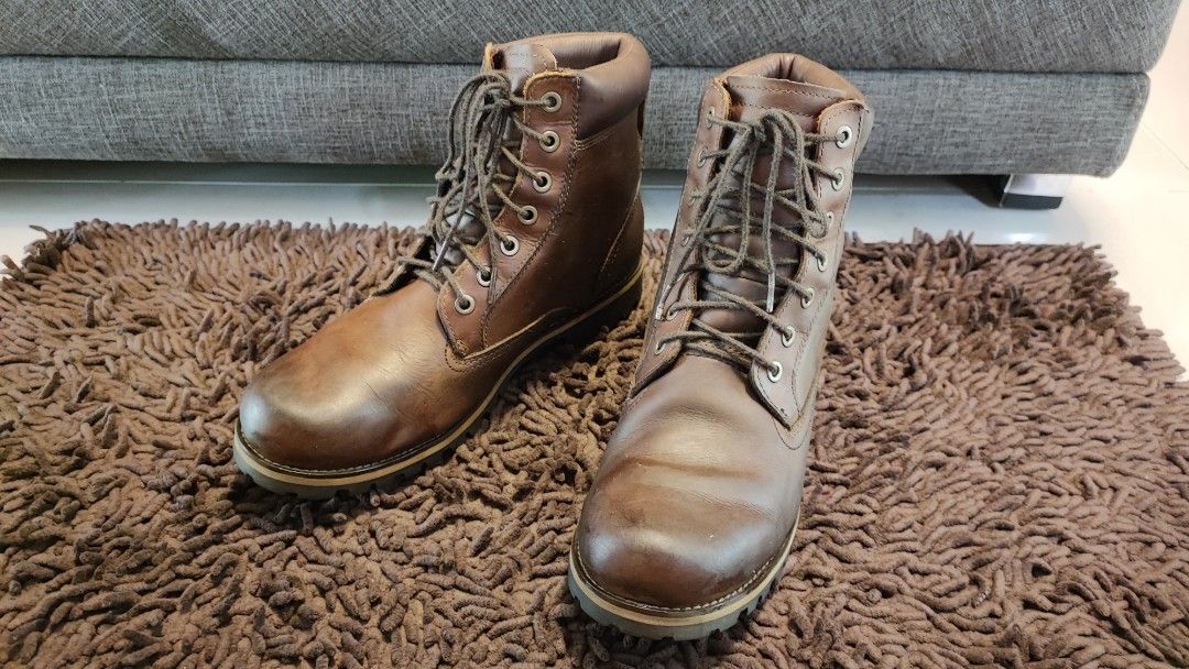 Timberland Earthkeeper Anti Fatigue Dark Brown Leather Boots UK9.5