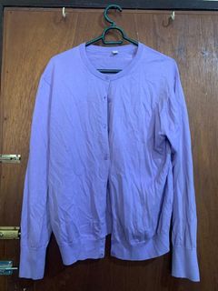Uniqlo Purple Cardigan