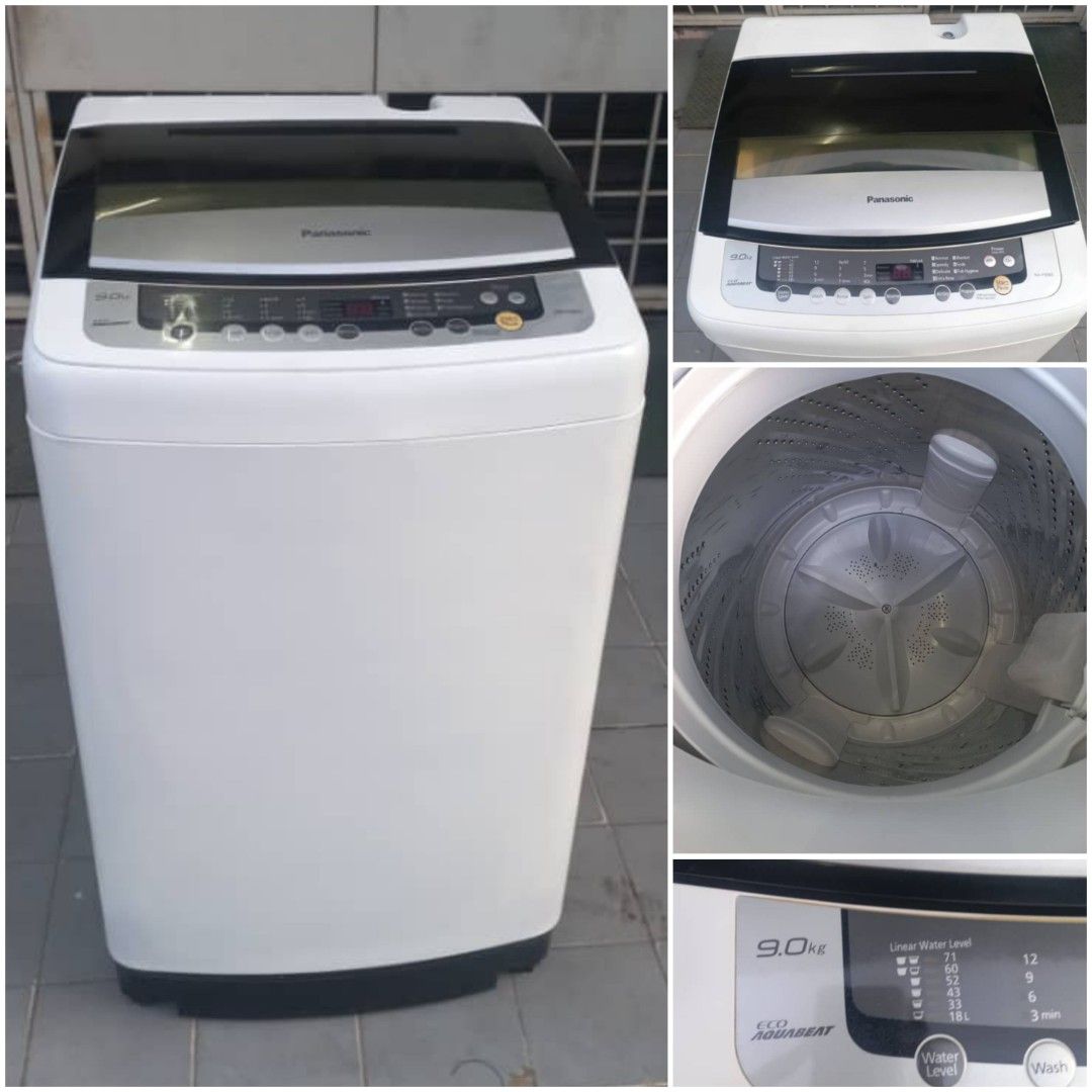 Used Panasonic 9.0kg washing machine washer mesin basuh fully automatic