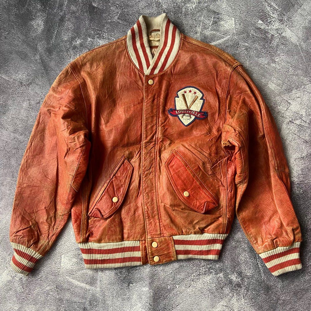 Vintage Leather / Varsity Jacket / Louisville Cardinals / MLB 