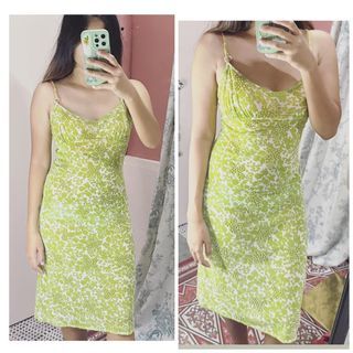 VIVIENNE TAM Y2k secondskin vibtage slip floral dress