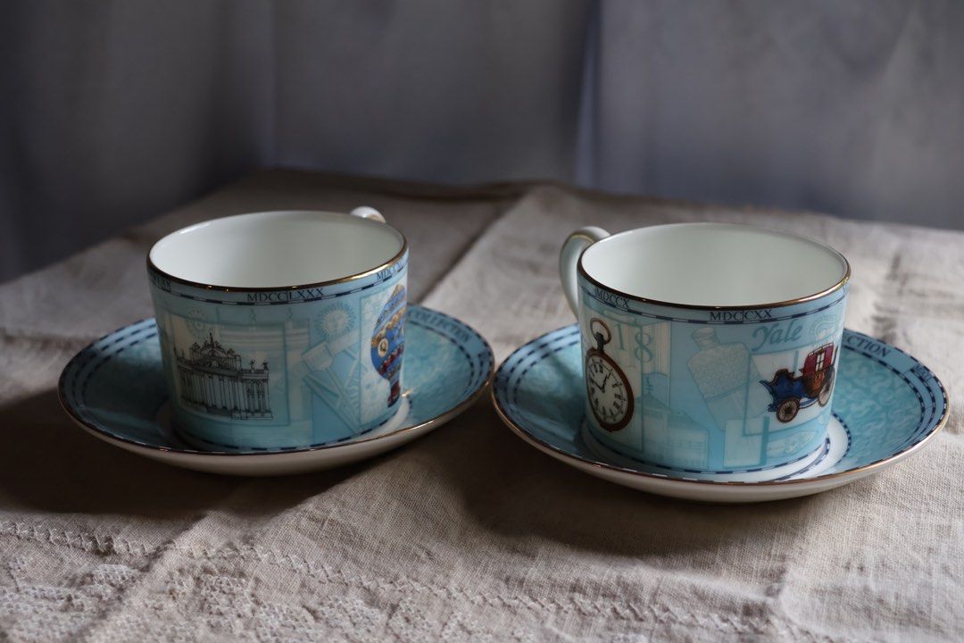 ウェッジウッドミレニアムコレクション20世紀カップ＆ソーサー2客セット USED
