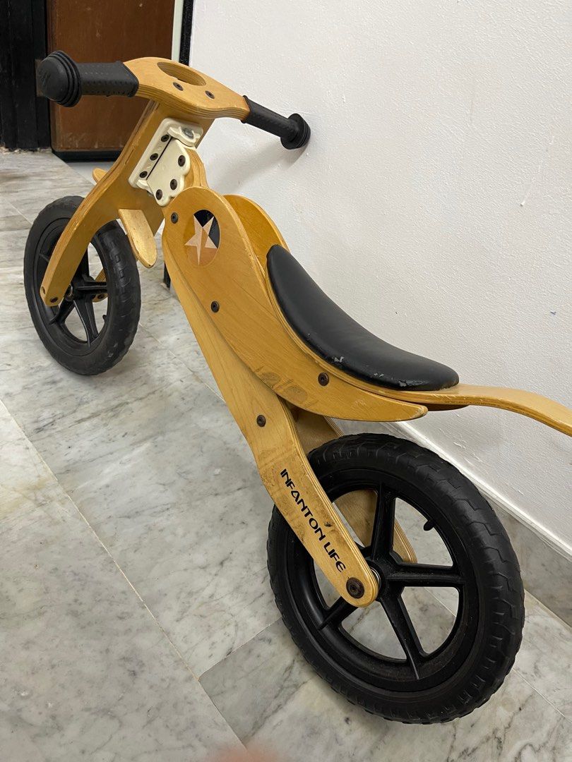 3 wheel deals wooden balance bike