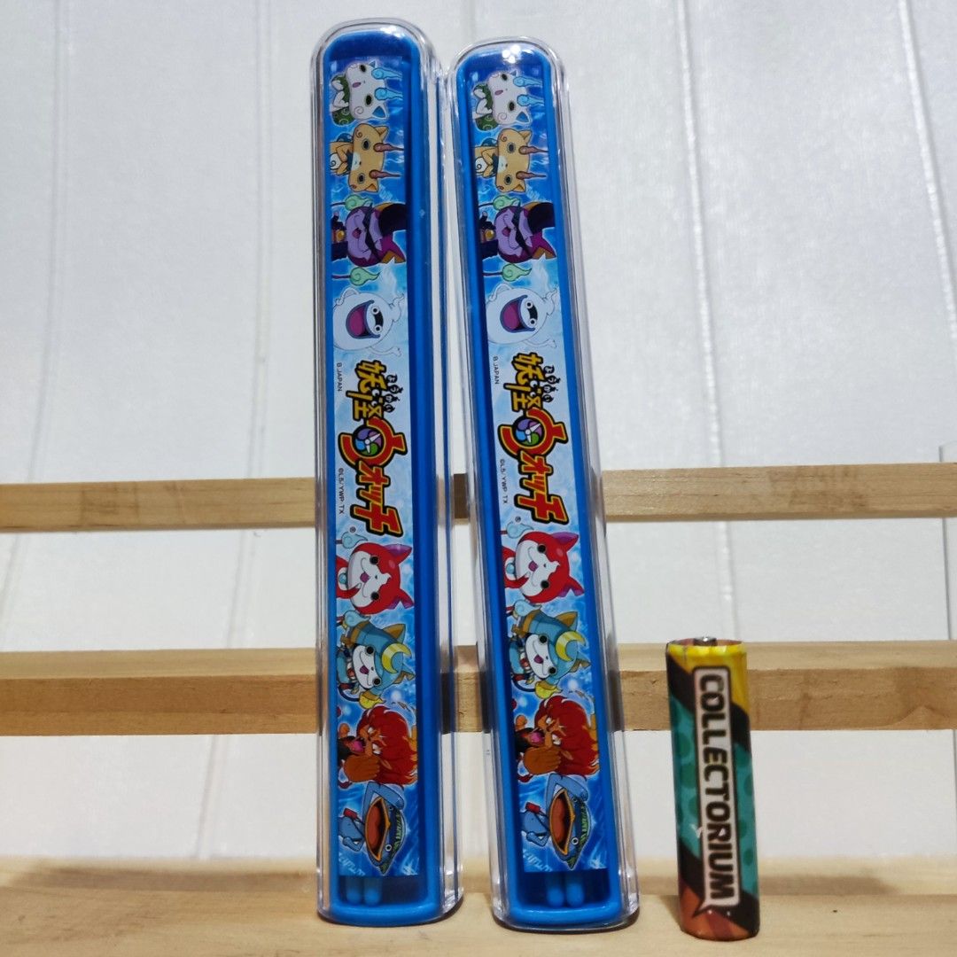 Yo-kai Watch Chopsticks Set (Category: Dinnerware & Cutlery) located in Calauag. Submitted by renzo649 (Listing ID 1151952706, Image 2). Description: OSK - Yo-kai Watch Chopsticks Set Condition: 2nd-hand. As is. Please manage your expectations. Price: P50 per set. P80 for both sets. FB: facebook.com/thecollectoriumph.