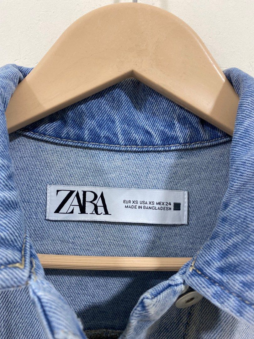 Zara Denim Jacket Oversized, Women's Fashion, Coats, Jackets and ...