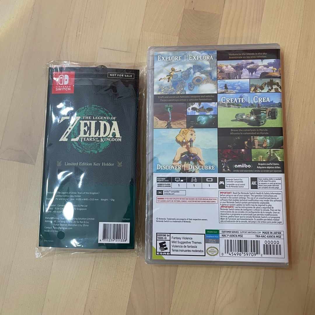 Zelda Tears of the Kingdom new sealed with preorder bonus, Video Gaming