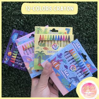 12 Colours Crayon set | Kids Party Goodie Bags | Classroom Rewards