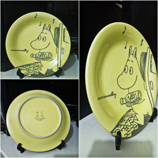 19cm yellow moomin ceramic plate