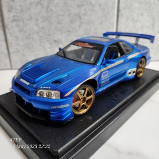 PROTOform 1/7 2002 Nissan Skyline GT-R R34 Painted Body (Blue