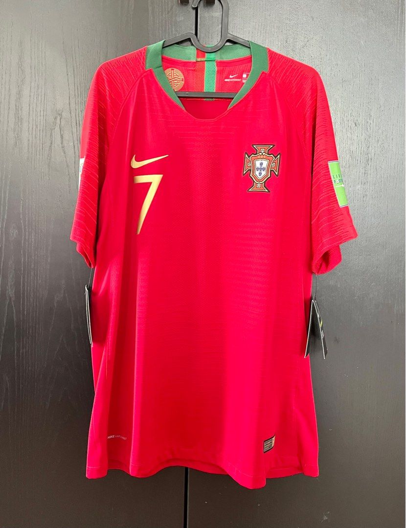 2018 Portugal Vaporknit Home Jersey with RONALDO 7