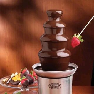 4 layer stainless steel chocolate fondue fountain
