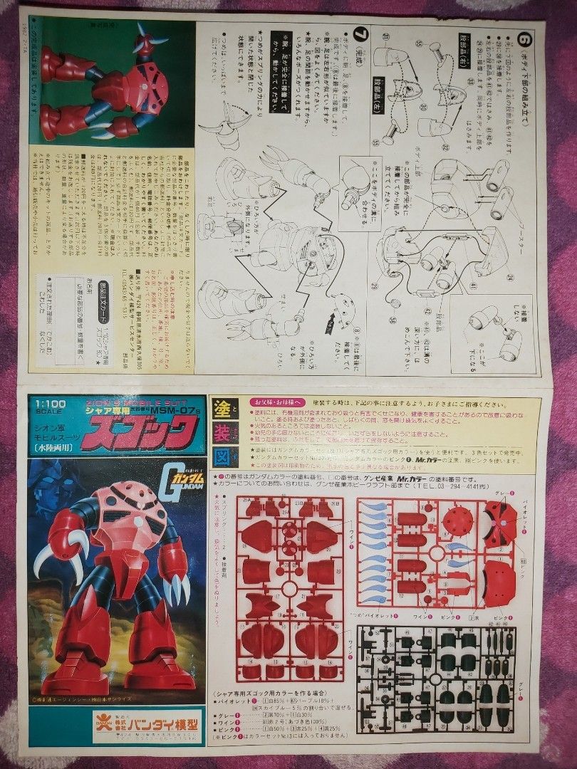初版公仔嘜絕版超罕極稀少品Bandai Gunpla Mobile Suit Gundam UC0079
