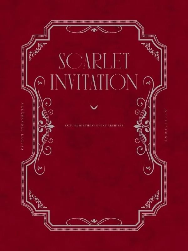 現貨] 彩虹社VTUBER 葛葉Kuzuha Birthday Event「Scarlet Invitation 