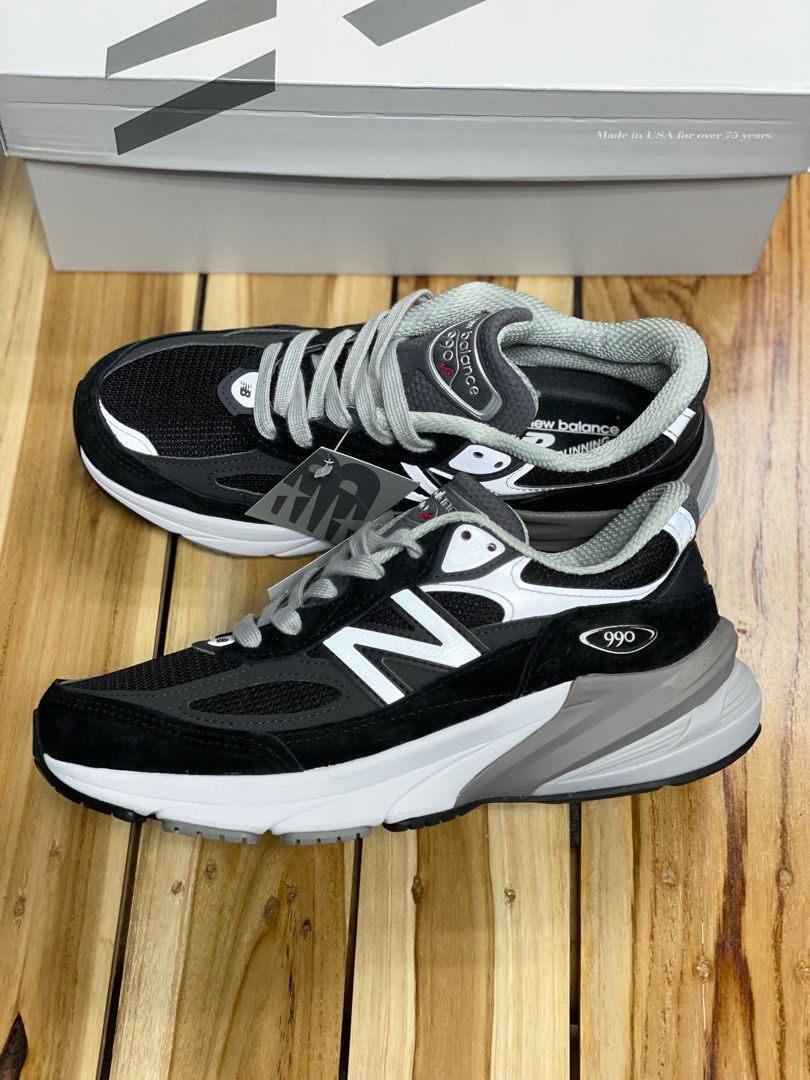 現貨New Balance 990V6 W990BK6 36.5 37.5 黑色990 女裝, 女裝, 鞋, 波