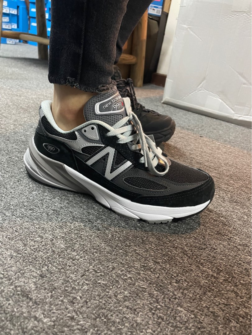 現貨New Balance 990V6 W990BK6 36.5 37.5 黑色990 女裝, 女裝, 鞋, 波