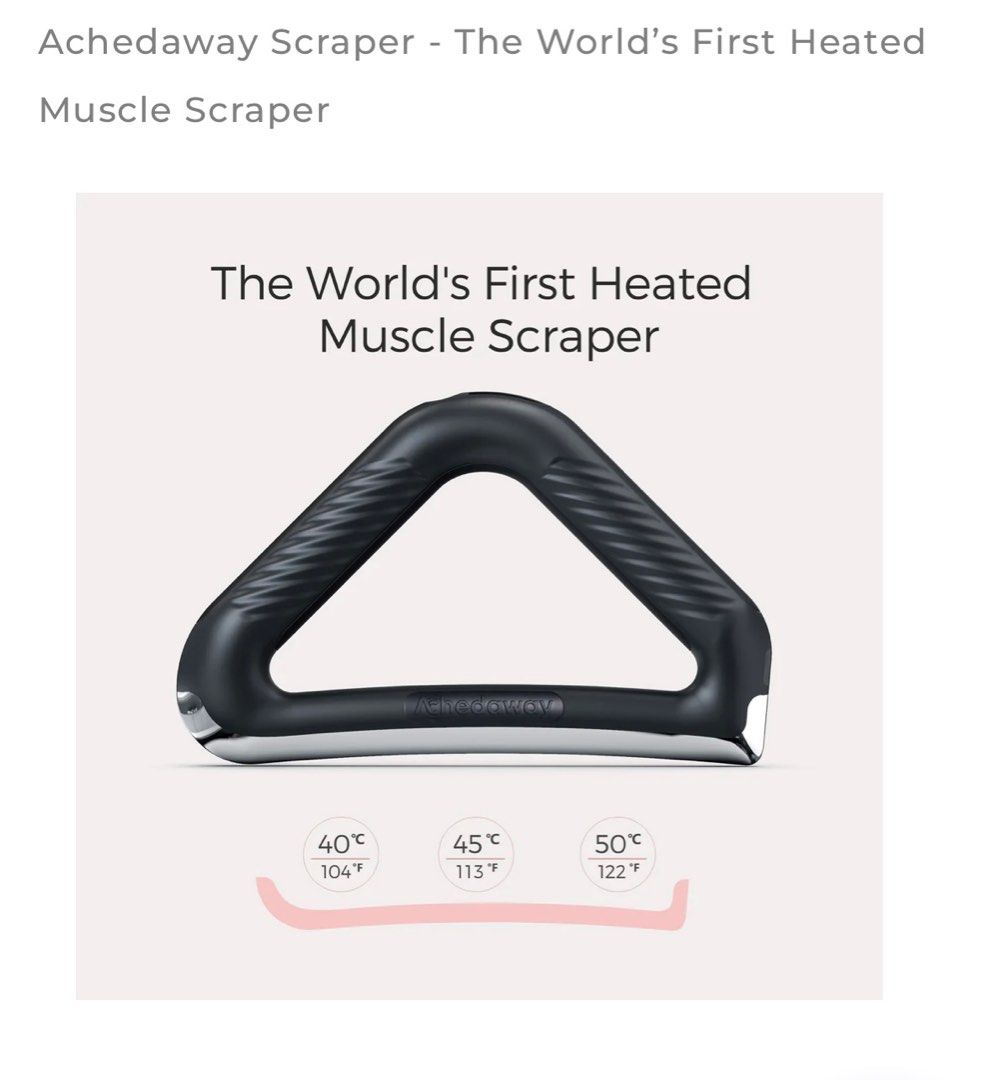 筋膜刀x 1 - Achedaway Scraper - The World's First Heated Muscle ...