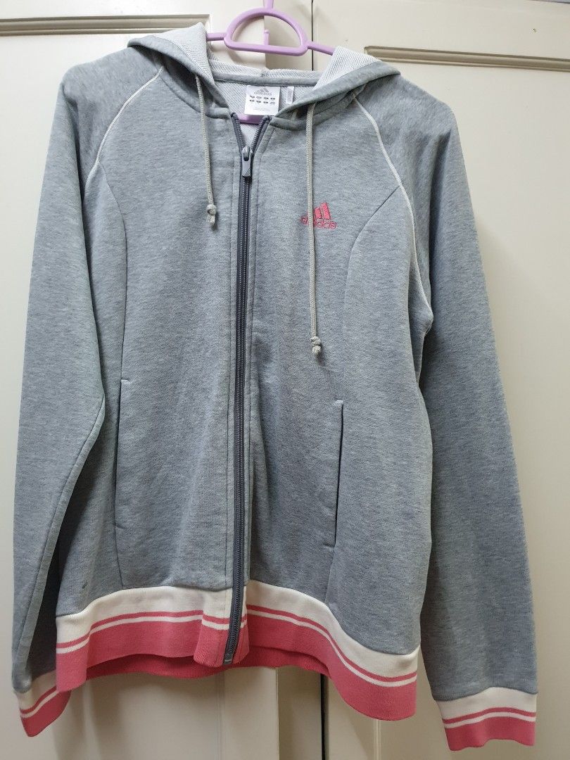 ADIDAS Climalite Cotton Hoodie Women s Fashion Activewear on