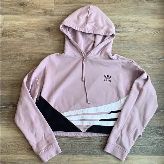 Adidas bossy 90s cropped hoodie top