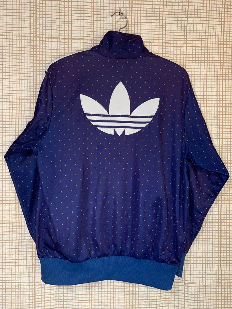 Adidas Track Jacket (Category: Coats, Jackets and Outerwear) located in Baguio. Submitted by THRIFThingWars (Listing ID 1232079907, Image 3). Description: Chest: 22.5" Length: 27" Size on Tag: M Issue: zip paint chips, run (photo 6), zip (photo 7) .