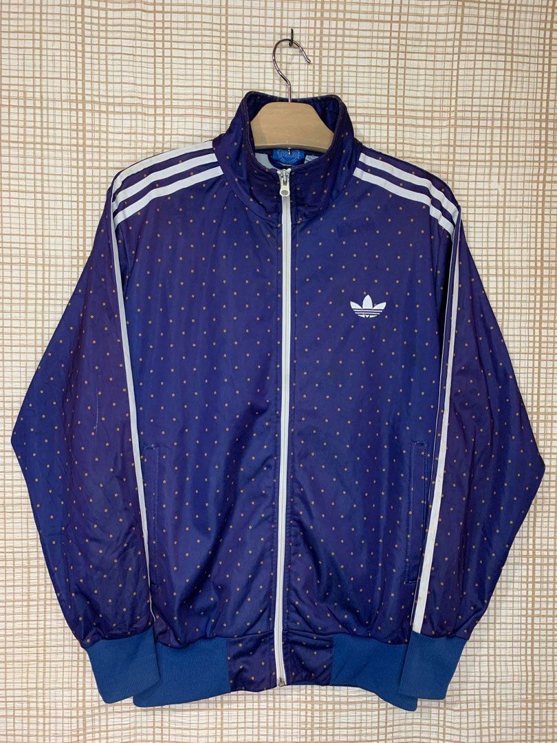 Adidas Track Jacket (Category: Coats, Jackets and Outerwear) located in Baguio. Submitted by THRIFThingWars (Listing ID 1232079907, Image 1). Description: Chest: 22.5" Length: 27" Size on Tag: M Issue: zip paint chips, run (photo 6), zip (photo 7) .