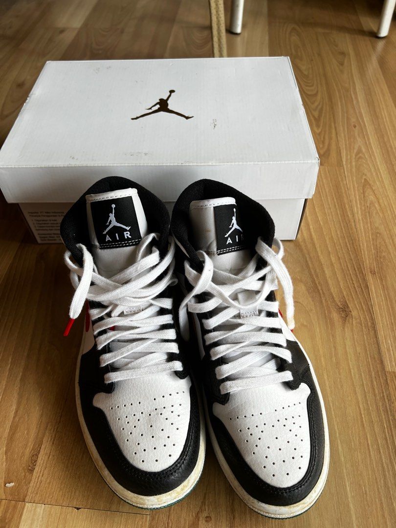 Sneakers Jordan Mid Noir Blanche Jordan Mid Noir Blanc Basket